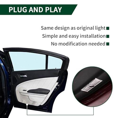 TFSOTLY 2 Pcs Never Fade Door Light Logo, Projection Ghost Shadow Welcome Puddle Light Compatible with Range Rover 2010-2022 Accessories (White) - Image 5