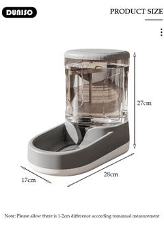 DUNISO Automatic Pet Feeder, Gravity Cat Dog Food Feeder and Water Dispenser Set of 2, Anti-slip Automatic Feeder Waterer Food Dispenser for Large & Small Dog Cat Puppy Kitten Feeder  - Image 4
