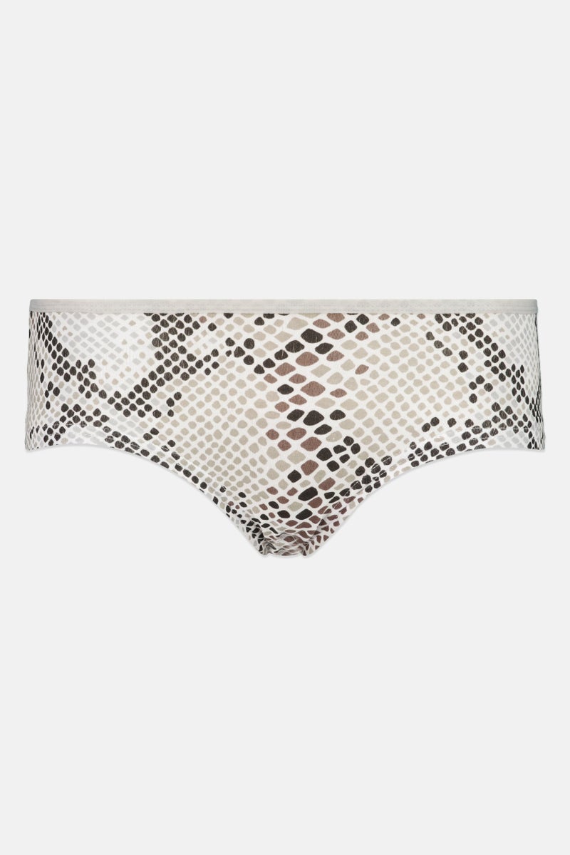 bebe Women 3 Piece Allover Print Panties, Multicolor - Image 4