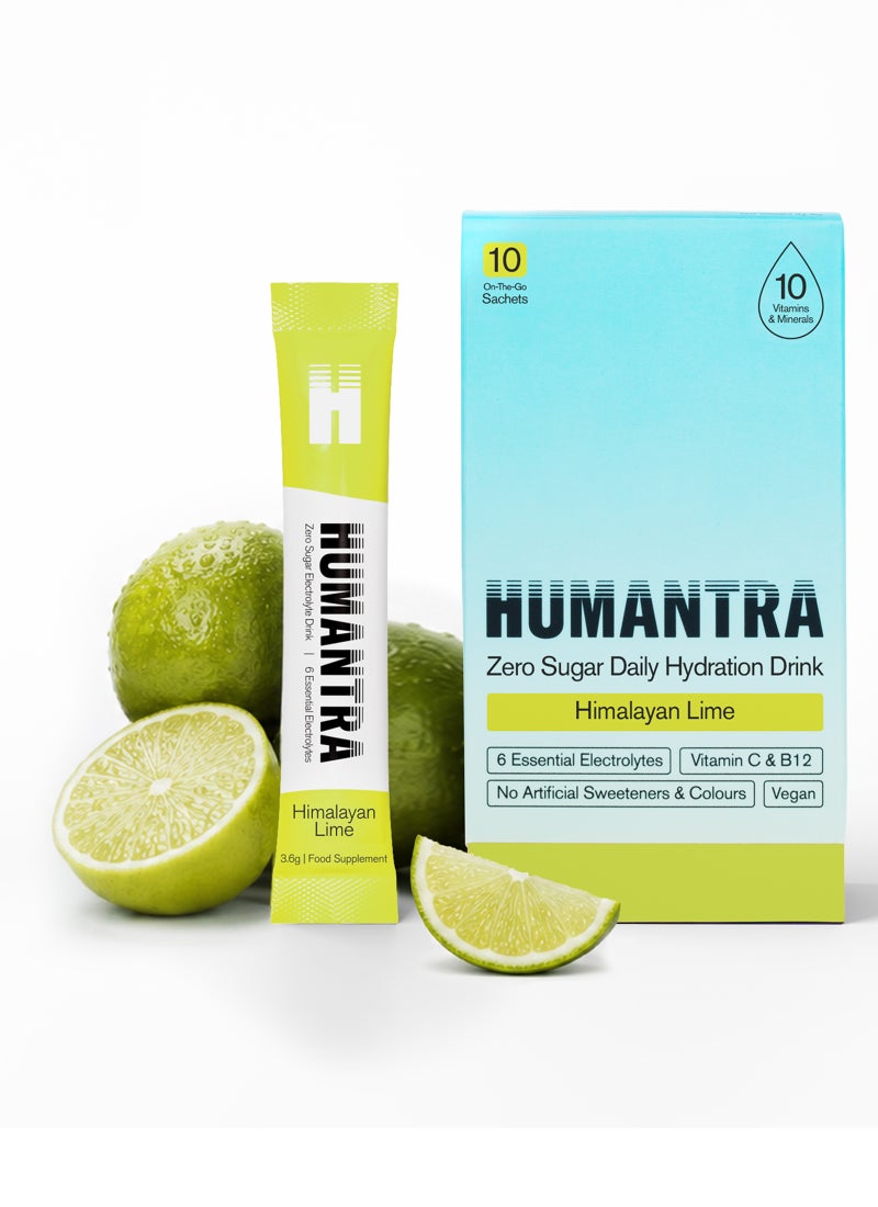Humantra Himalayan Lime Electrolyte Hydration Drink Powder - Image 1