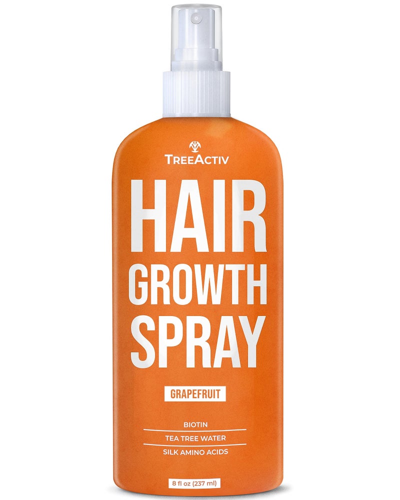 TreeActiv بخاخ يومي مغذي لنمو الشعر من تري أكتيف مع البيوتين وزيت الأركان - 8 أونصات، لشعر أكثر كثافة للنساء والرجال، 2000+ بخة - Image 1