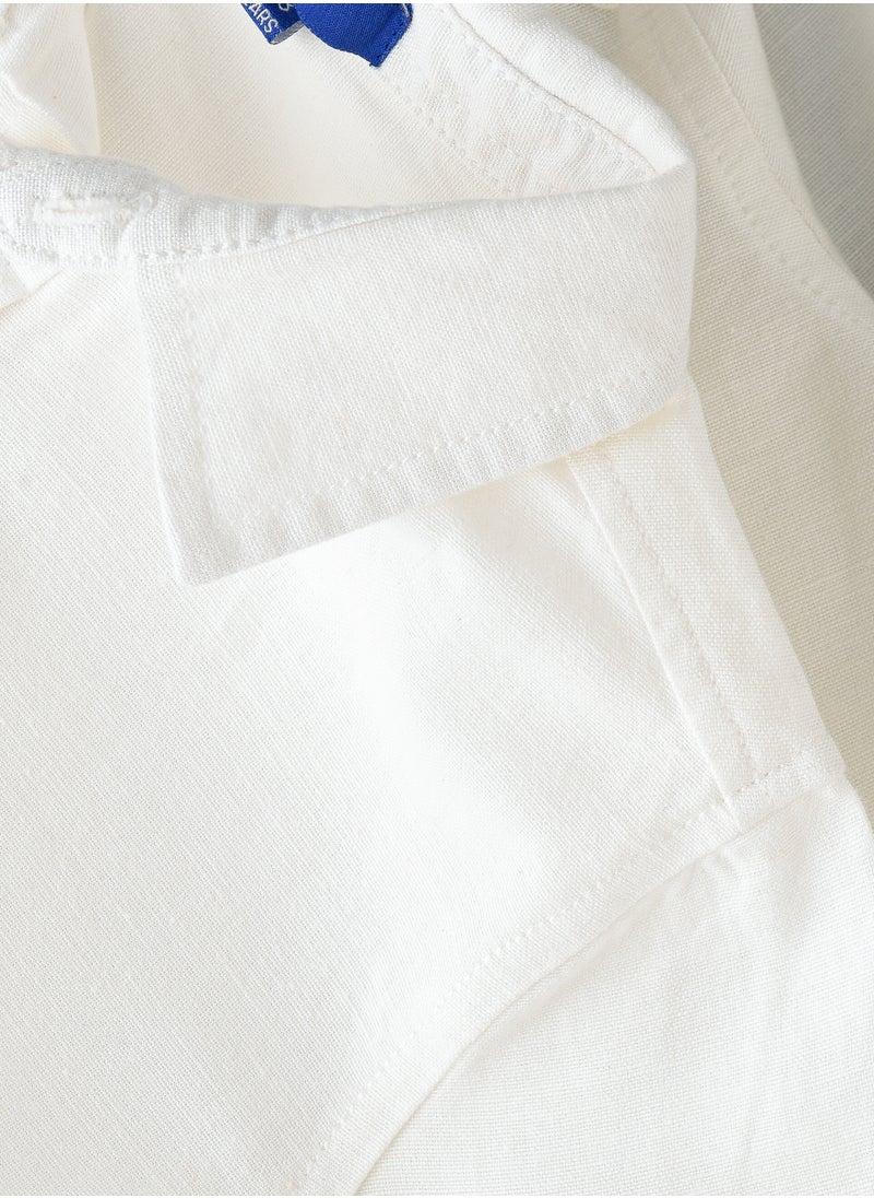JAM - Timeless Style: Boys' Classic White Cotton Shirt Comfort & Versatility - Image 1