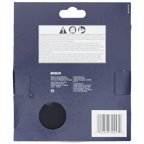 BOSCH RS6046 6 in. Hard Hook-&-Loop Sander Backing Pad for Flat Sanding Without Gouging and Fast Removal - Image 5