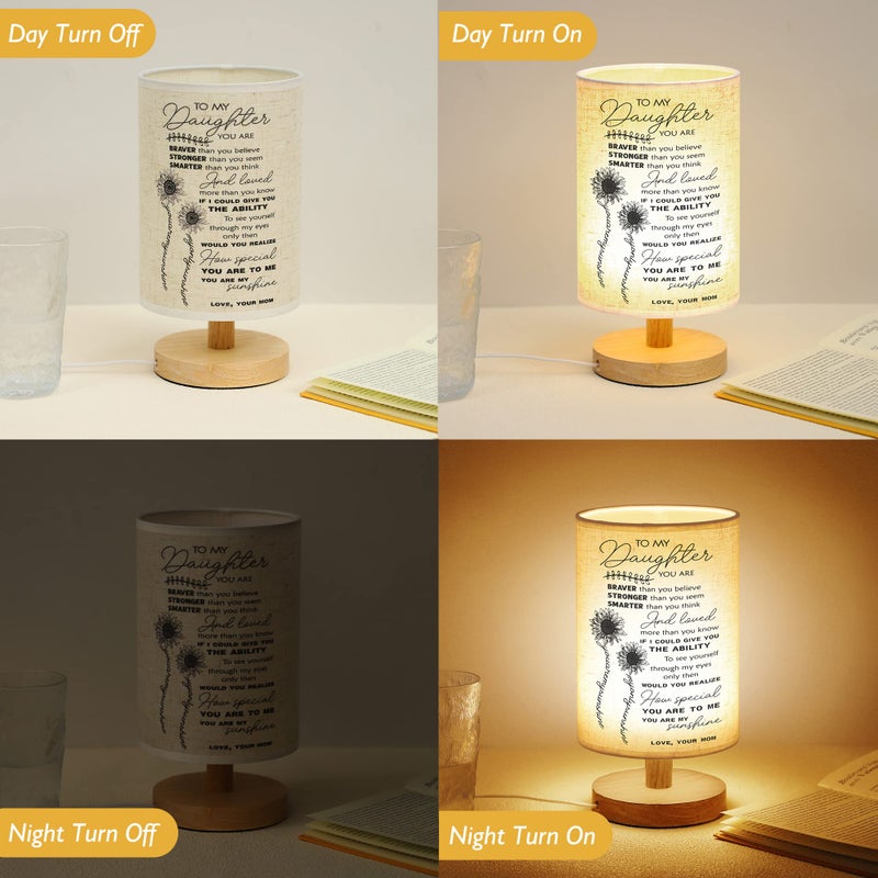 WSYEAR Daughter Gift from Mom -Mom Daughter Gifts Ideas Table Lamp Gift for Daughter Kids Girl Teens Present Night Light Gifts for Birthday,Graduation Gifts - Image 3