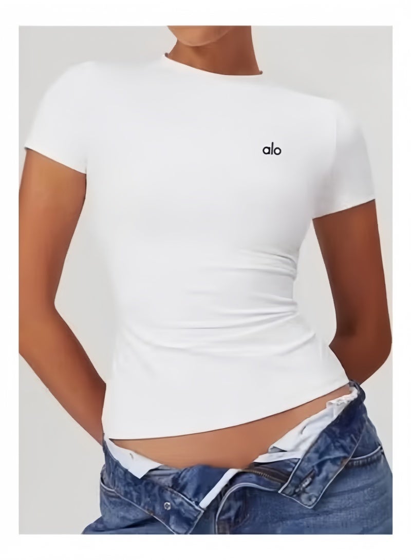 Alo Yoga ALO Lady Sports Short Sleeve Quick Drying - Image 1