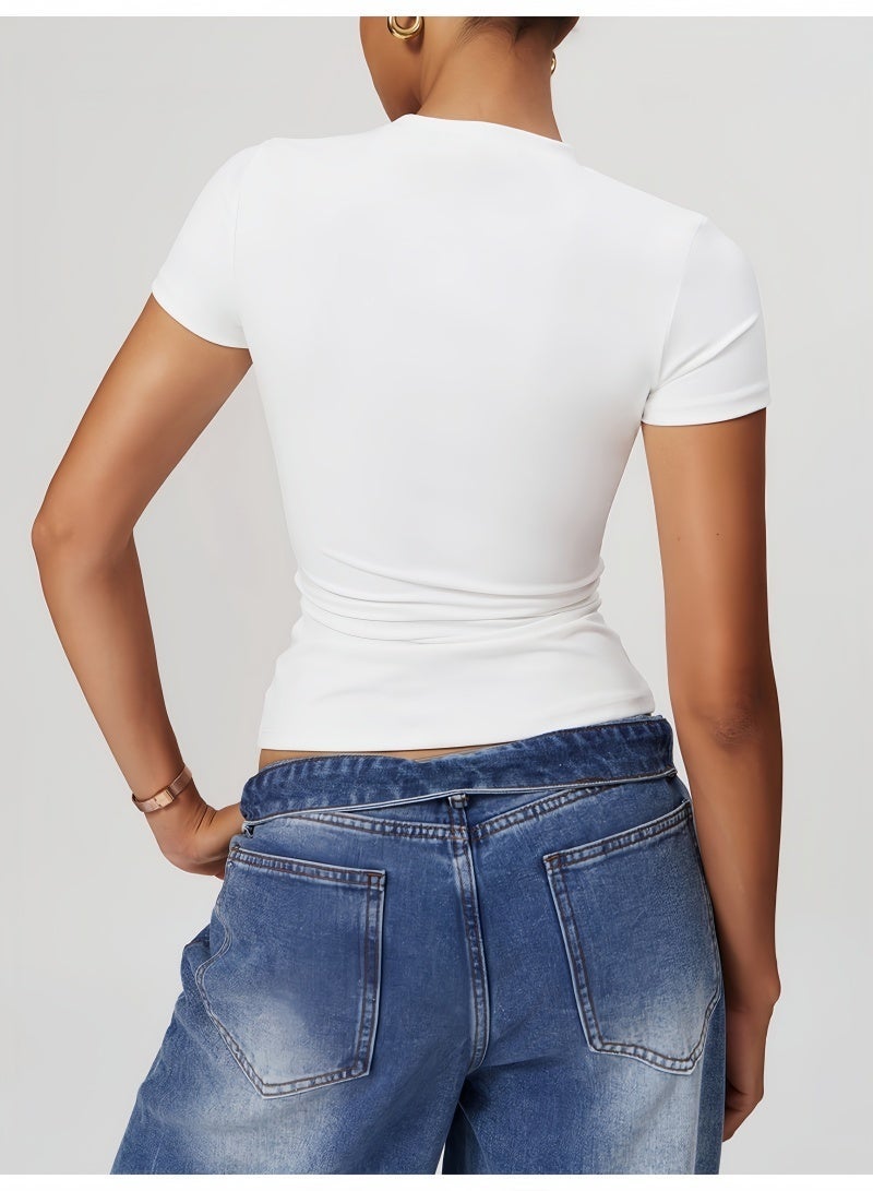 Alo Yoga ALO Lady Sports Short Sleeve Quick Drying - Image 2
