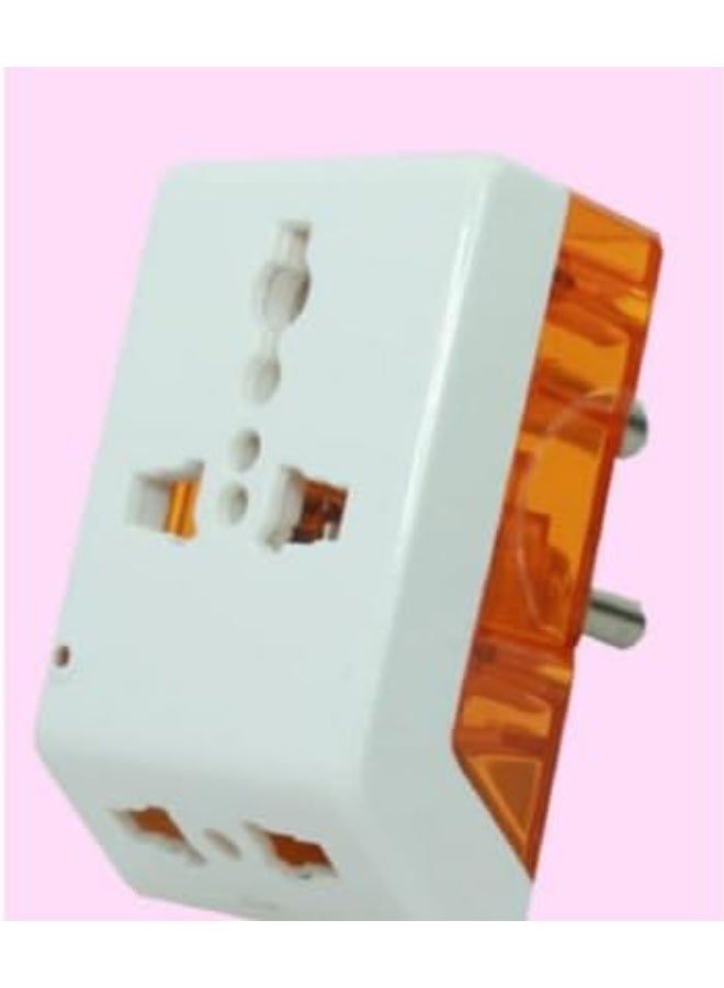 قابس مشترك سفر بزاوية 3 دبابيس قابس سفرمع مقبس بدبوسين و3 دبابيس عدد 2 - Image 2