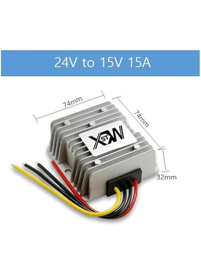 محول طاقة DC DC خافض للجهد من 24 فولت إلى 15 فولت 15 أمبير - Image 3