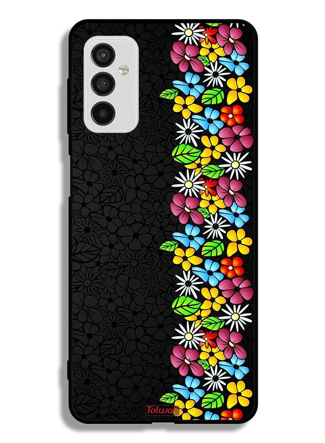 Tolwak Samsung Galaxy M52 5G Protective Case Cover Flowers Line - Image 2