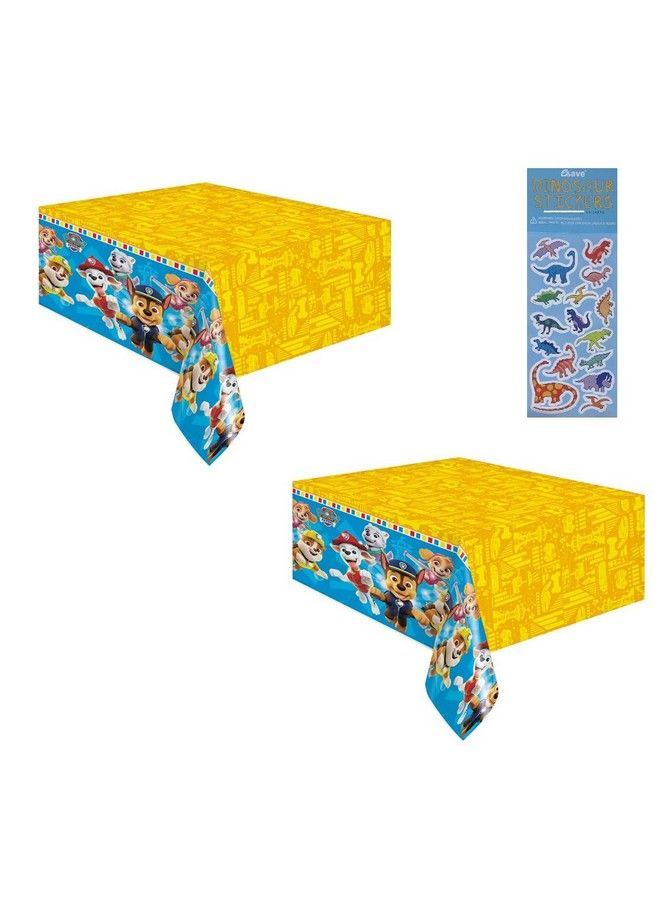 Unique Paw Patrol Birthday Party Supplies Bundle Pack Includes Plastic Table Covers 2 Pack - Image 2