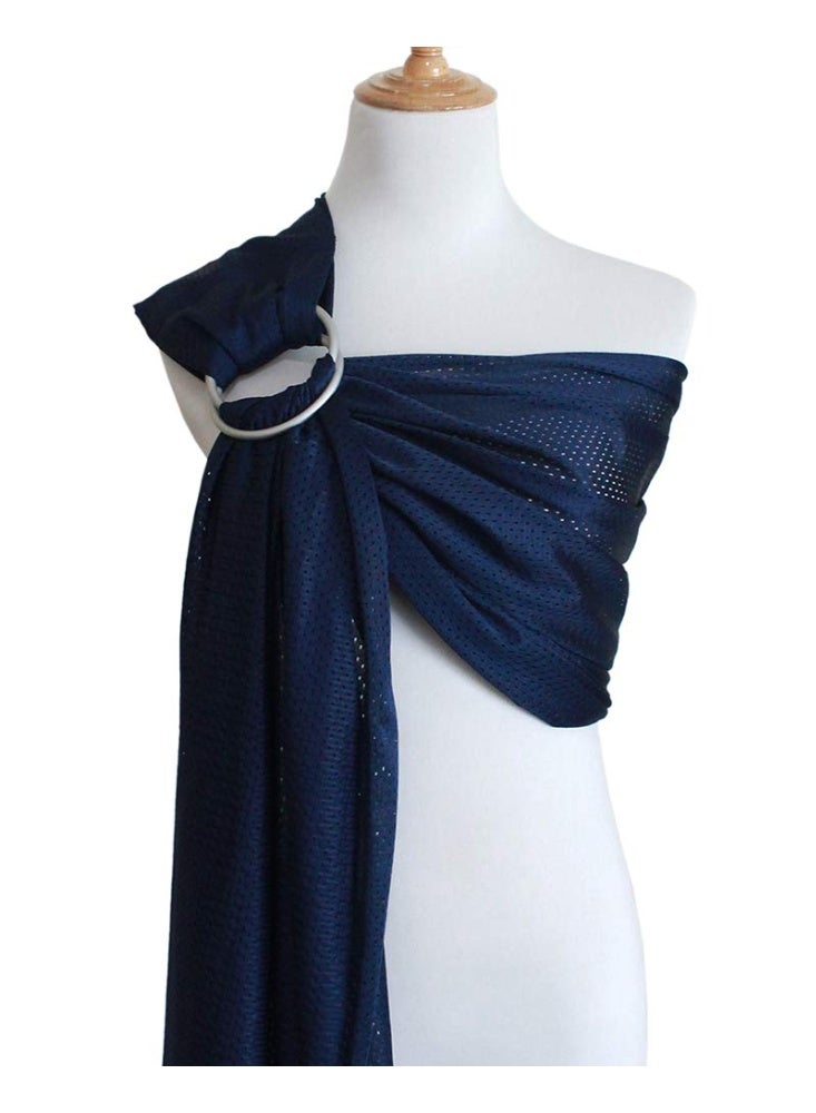 Vlokup حامل حلقة الماء للأطفال من فلوكوب | لفافة أطفال خفيفة الوزن وقابلة للتنفس من الشبك للأطفال، حديثي الولادة، الأطفال الصغار | مثالي للصيف، السباحة، المسبح، الشاطئ | رائع أيضاً للأب باللون الأزرق - Image 1