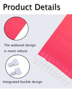 GBQ 10PCS ID Card Holder Lanyard Thickened Lanyard Plastic Card Lanyard Badge Lanyard Exhibition Label Lanyard Rose Red  - Image 3