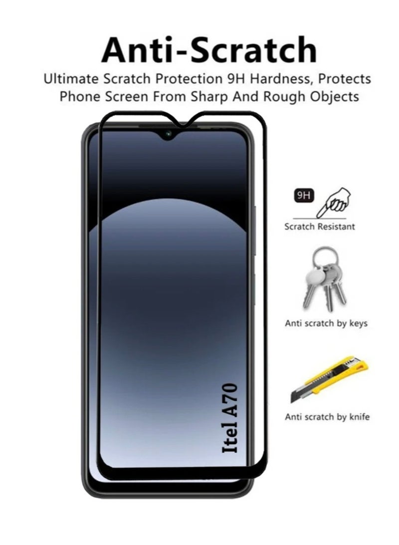 Screen Protector Tempered Glass for Itel A70  - Image 3
