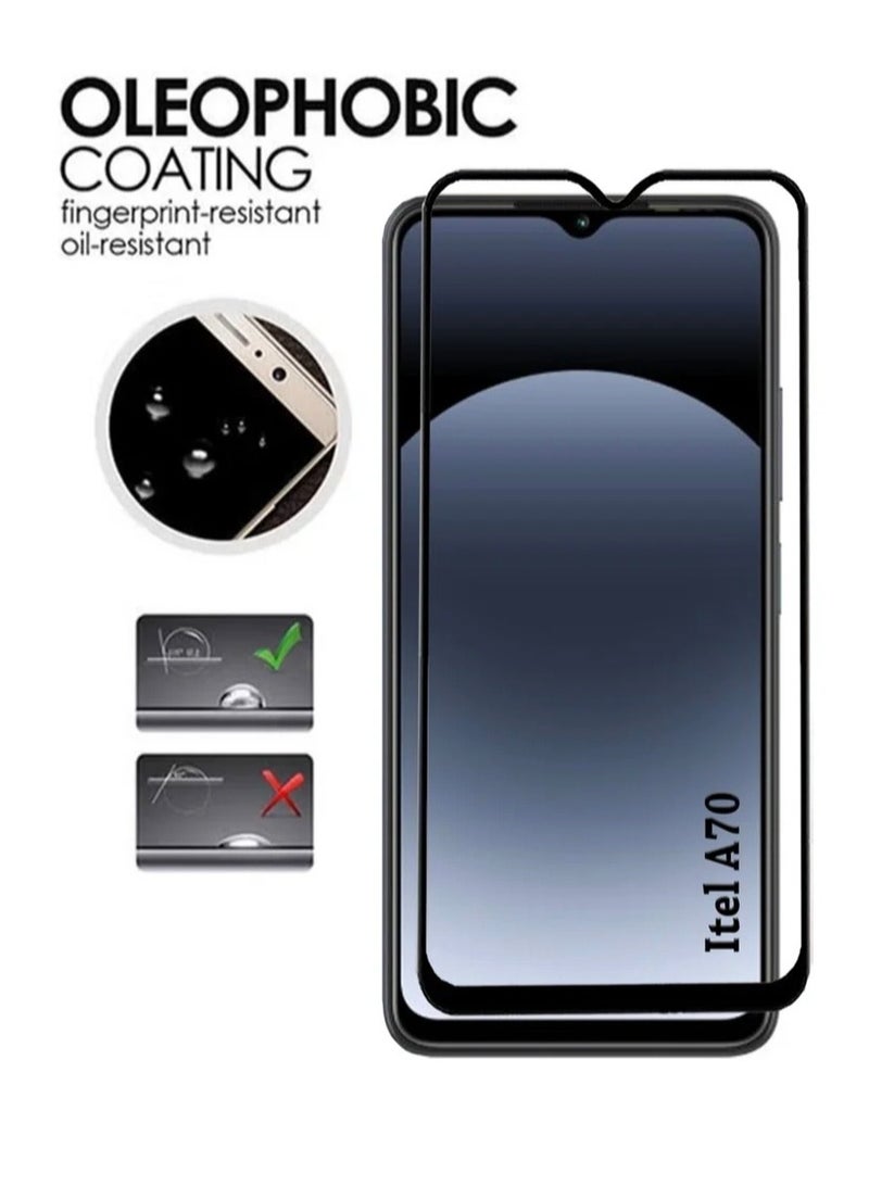Screen Protector Tempered Glass for Itel A70  - Image 4