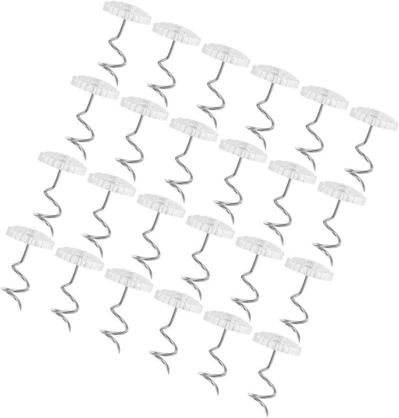 50pcs Plastic Spiral Sofa Nails Bed Sheet Pins Non-Marking Furniture Tacks for Upholstery and Bed Skirt Fixing - Image 1
