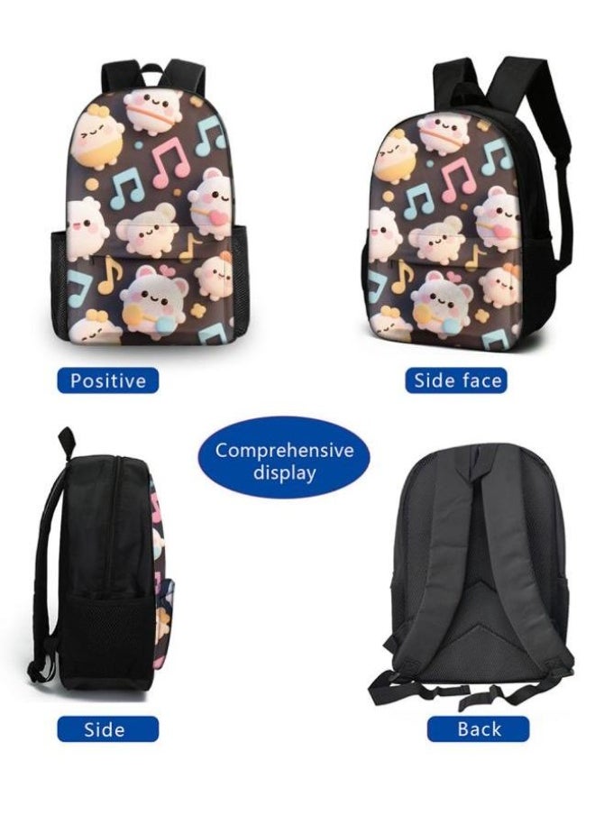 Generic - Cute cartoon print, three-piece practical bag combination (available for students, children, friends on outings, mountain climbing, etc.) - 437 - Image 1