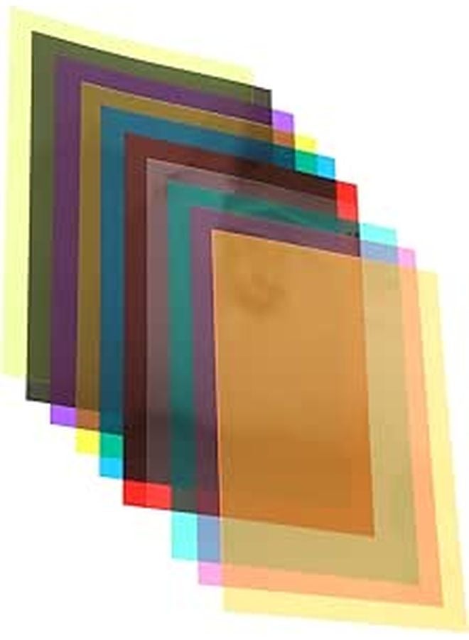 10 قطعة من ألواح تشتيت الضوء PVC مرشحات جل ملونة للإضاءة القرائية لعسر القراءة - Image 1