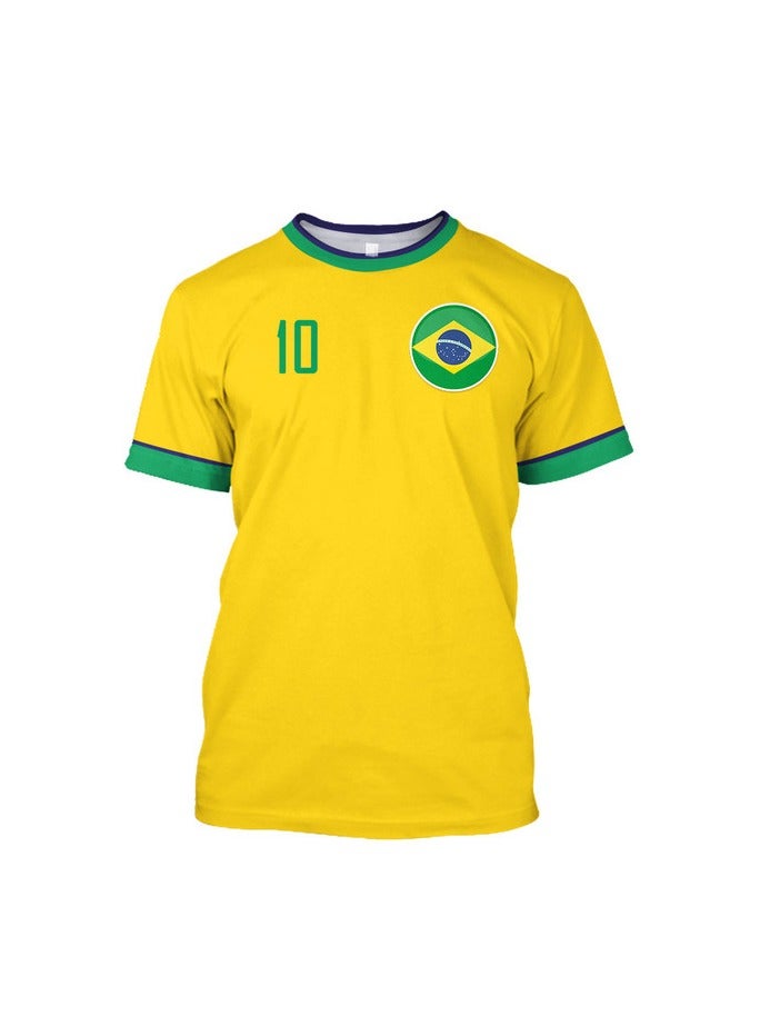 KUYING New Football Jersey Top With Short Sleeves - Image 1
