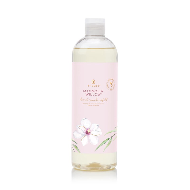 Thymes Hand Wash Refill - Lightly Scented Liquid Hand Soap for Bathroom and Kitchen Refill - Moisturizing Formula with Natural Ingredients (Magnolia Willow, 24.5 fl oz) - Image 1