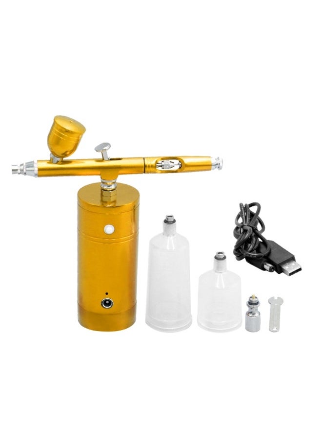 NIBEMINENT Portable Rechargeable USB Airbrush Kit Gold 19.00X6.00X17.00cm  - Image 1