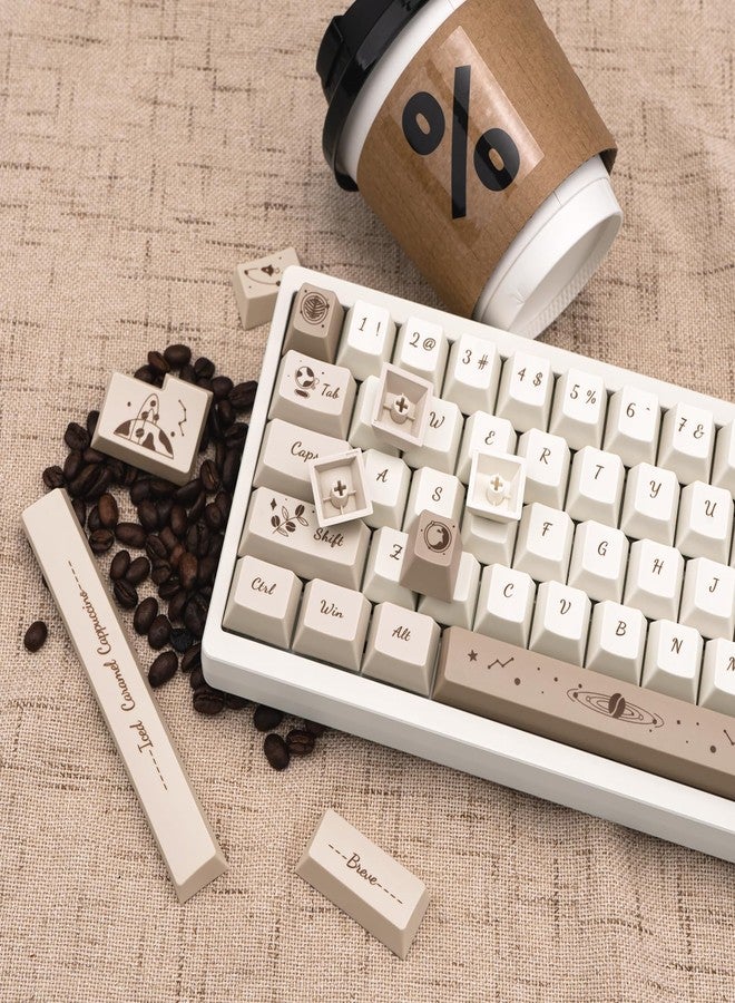 TIMSEKER 146 Keys Milky White Keycaps, Thick Dye Sub PBT Keycaps Set, Cherry Profile, Dye Sublimation Process, for ANSI/ISO Layout Cherry Mx Switches Mechanical Creamy Keyboard - Image 4