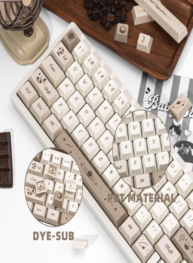 TIMSEKER 146 Keys Milky White Keycaps, Thick Dye Sub PBT Keycaps Set, Cherry Profile, Dye Sublimation Process, for ANSI/ISO Layout Cherry Mx Switches Mechanical Creamy Keyboard - Image 3