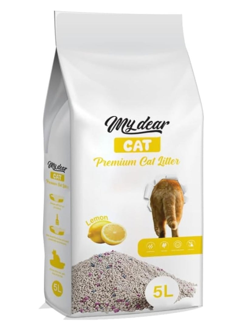MyDear My Dear Natural Cat Litter Fast Clumping Lemon Scent - 5 liters