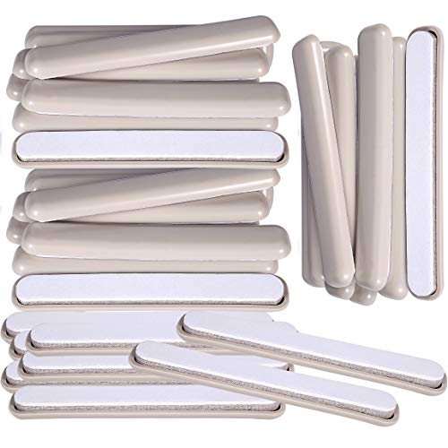 Liyic 32Pcs 1/2in.X 4in.Bar Self Stick Carpet Sliders Self Adhesive Furniture Moving Slider for Carpet Slider,Self-Adhesive Furniture Slider,Moving Pads Moving Furniture Sliders Furniture Mover Glide Glider - Image 1