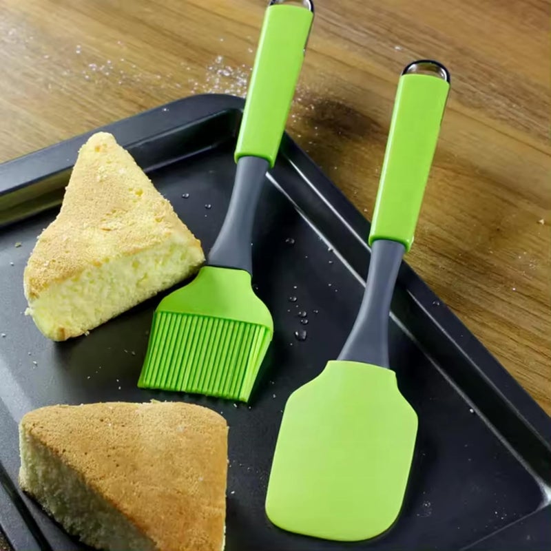 ECVV Silicone Spatula Set 3PCS - Heat Resistant Non-Stick Kitchen Utensils for Cooking, Baking, and Cake Decorating - Image 5