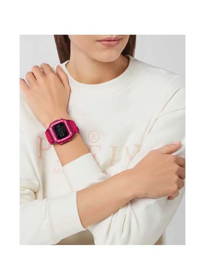 فيليب بلين Hyper $Hock Silicone Strap Digital Wrist Watch PWHAA0121 - 44mm - Pink