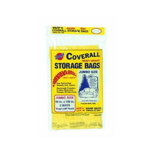 Warp Brothers CB60 Banana Bags 4Count Storage Bags 60Inch by 108Inch