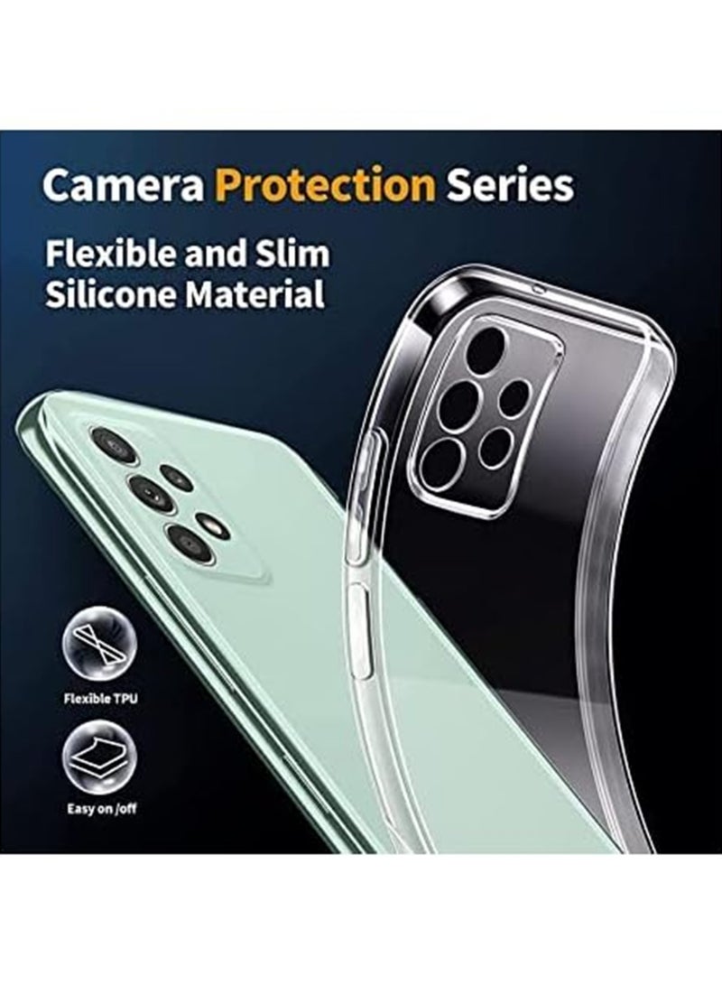 Waldic Silicone Protective Back Case Cover For Samsung Galaxy A73 5G - Clear - Image 2