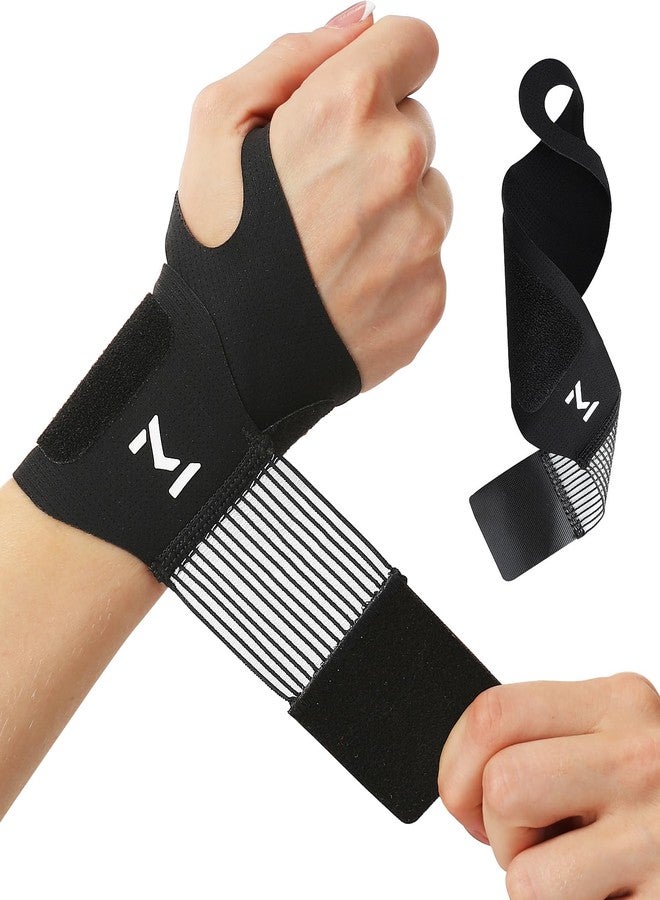 FVVWVV 2 Pcs Adjustable Wrist Brace for Pain Relief, Carpal Tunnel & Tendonitis Support, Ultra-Thin Ulnar Brace for Left & Right Hand, Wrist Compression Wraps for Sports, Gaming & Daily Use - Image 1