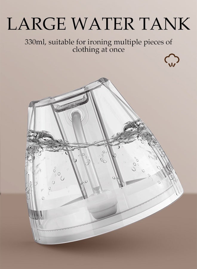 DUNISO Garment Steamer Iron，Handheld Garment Steamer，Portable Steam Iron，Space Saving，Leak Proof，for Home，Office & Travel，1500W 300ML，White - Image 5