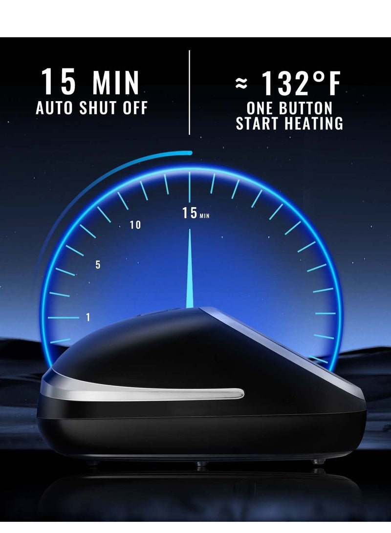 عربست جهاز تدليك القدم مع وظيفة التسخين، جهاز تدليك القدم لتخفيف إجهاد القدم، أسود - Image 4