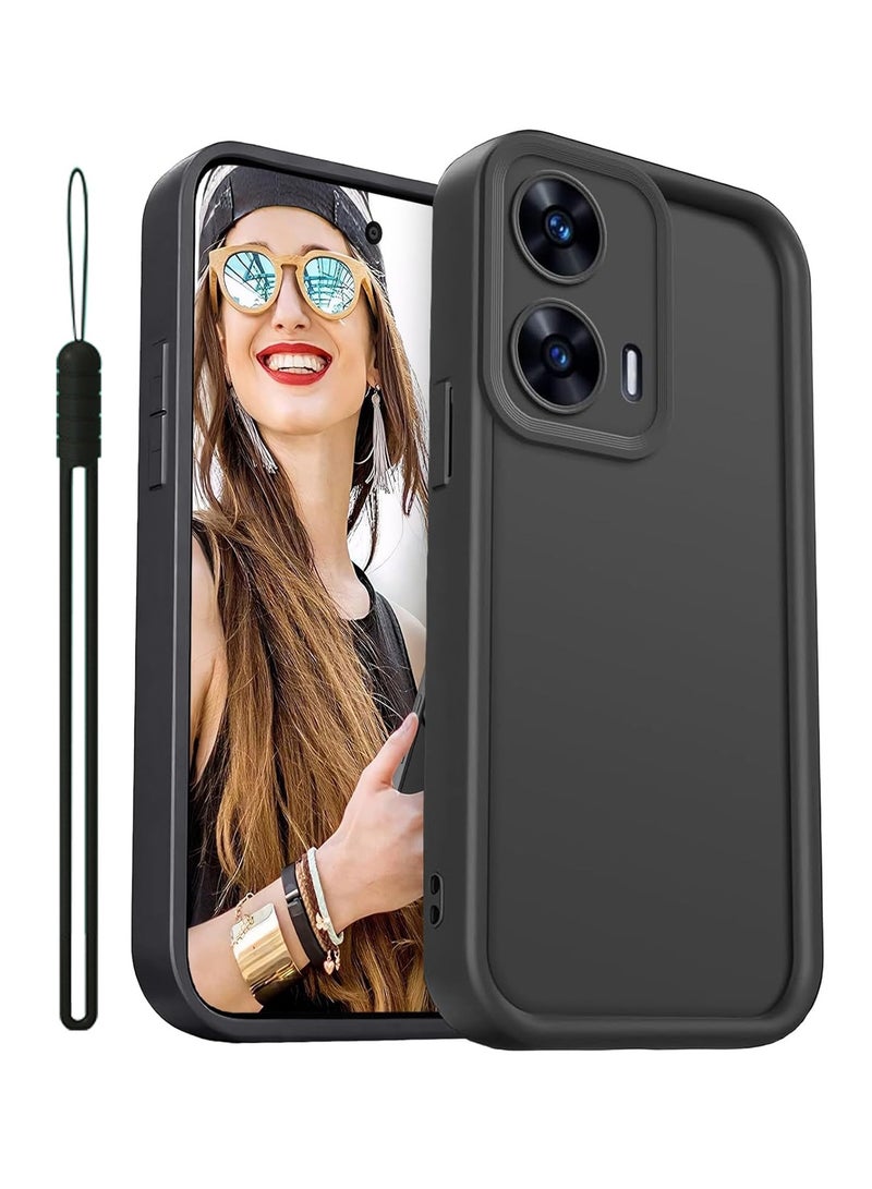 ايكارلوس جراب لهاتف Motorola Moto G85 5G المحمول - جراب واقٍ من السيليكون TPU وغطاء ممتص للصدمات باللون الأسود - Image 1