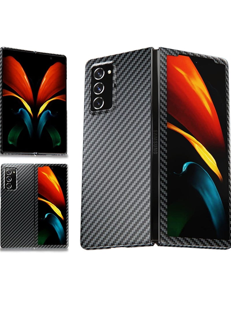 فون بلانيت Real Carbon Fiber Thin and Lightweight Scratch Resistant Cover for Samsung Galaxy Z Fold 2 5G