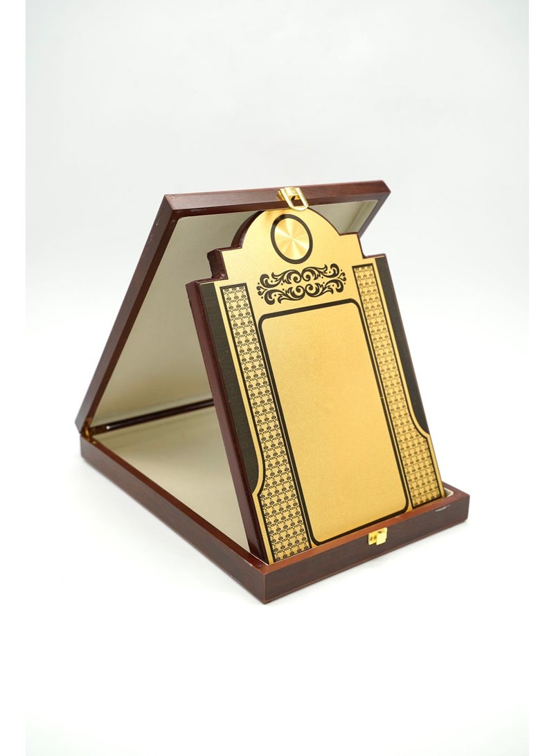 ركس درع تكريم فاخر مقاس L مع صندوق خشبي و لوحة نحاسية للطباعة 69692