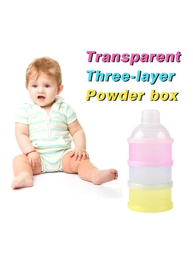 ORiTi 3-Layer Portable Leak Proof Baby Milk Powder Container With Bottle Neck Design