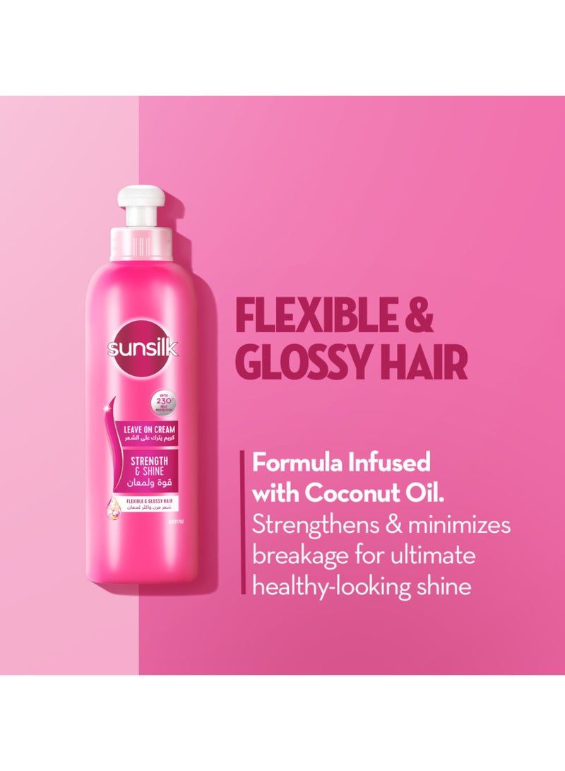Sunsilk كريم يترك على الشعر مع زيت جوز الهند للشعر الباهت المعرض للتكسر - Image 3