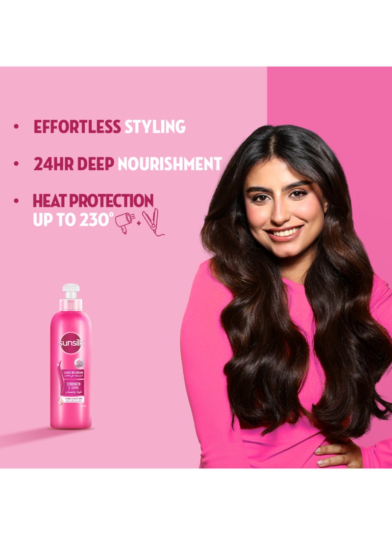 Sunsilk كريم يترك على الشعر مع زيت جوز الهند للشعر الباهت المعرض للتكسر - Image 4