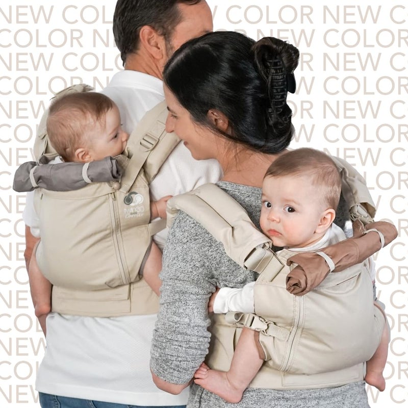 TwinGo حمالة توينغو موديل الهواء محايد رائعة لجميع الفصول شبكة قابلة للتنفس قابلة للتعديل بالكامل حمالة مزدوجة أو حمالة فردية لطفلين للرجال والنساء من XS إلى XXL التوائم والأطفال حتى 1045 رطل - Image 5