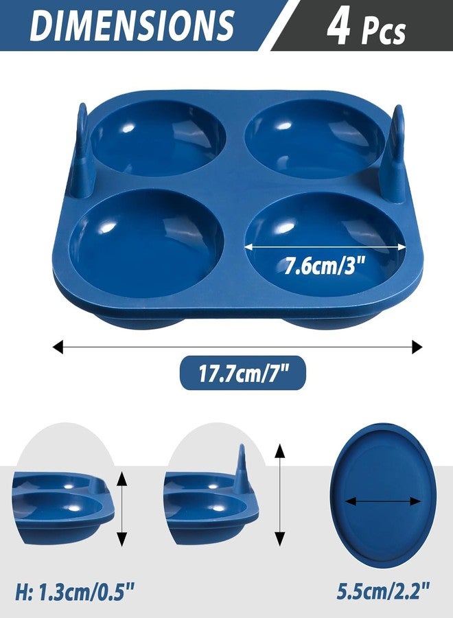 Webake Air Fryer Yorkshire Pudding Pan for Baking, Nonstick Silicone Yorkshire Pudding Tin with Handle, BPA Free Set of 4 - Image 5