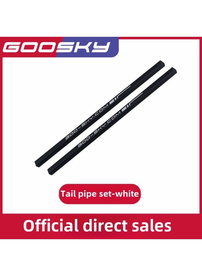 GOOSKY Gutian Technology S1 Remote Control Aircraft Helicopter Accessories Complete Battery Tail Tube Main Paddle Tail Paddle-Color:Tailpipe Set-White-Specifications:s1 Accessories  - Image 1