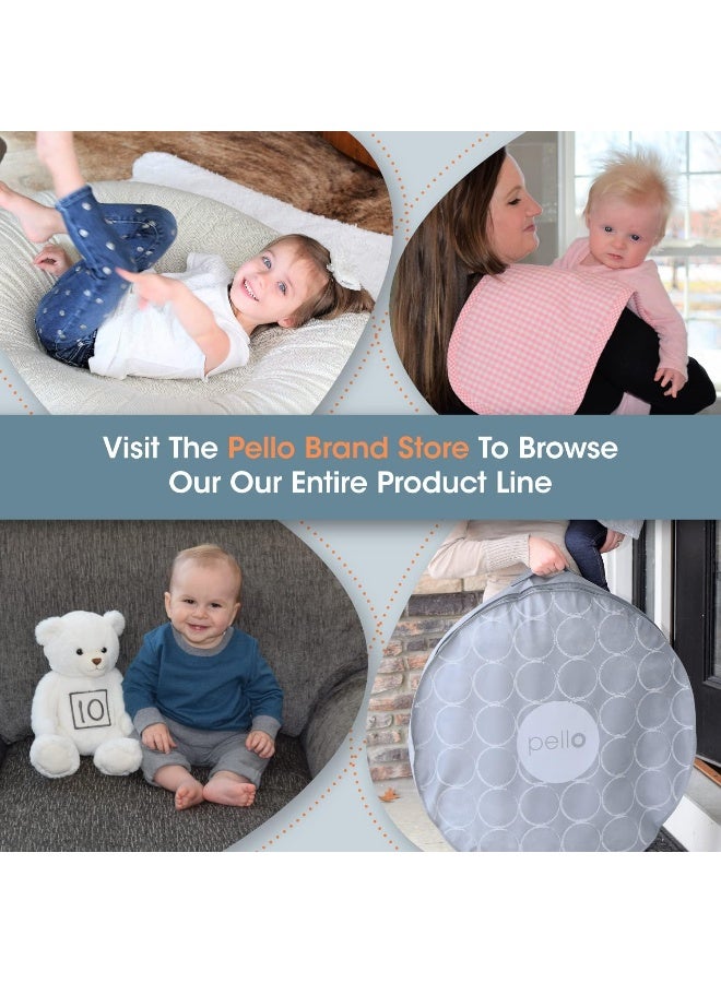 Pello Comfy Cradle Nursing Arm Cushion, Breastfeeding and Bottle Feeding Pillow, Head Support Cushion, Reversible Adjustable Nursing Cushion for Newborn. (Serenity/Light Gray) - Image 4
