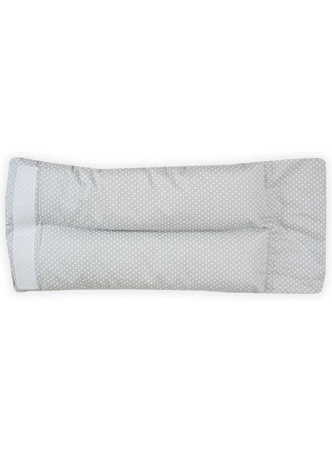 Pello Comfy Cradle Nursing Arm Cushion, Breastfeeding and Bottle Feeding Pillow, Head Support Cushion, Reversible Adjustable Nursing Cushion for Newborn. (Serenity/Light Gray) - Image 2