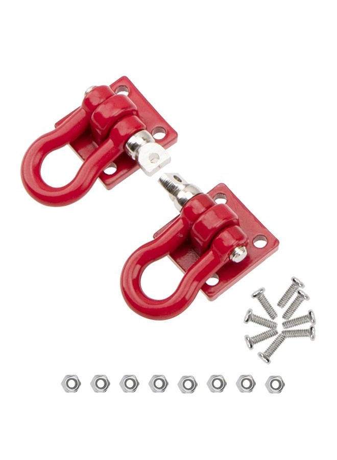 Vgoohobby Metal RC Rescue Tow Hook with Steel Trailer Chain Tow Rope Simulation Compatible with Axial SCX10 Tamiya CC01 D90 D110 TF2 TRX4 1/10 RC Crawler Car Truck - Image 2