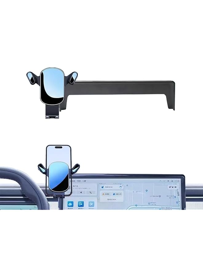 S-TOP Car Phone Holder Compatible with Jetour T2 2023 2024 2025 Accessories, 15.6-inch Screen Fixed Clip, 360 Degree Rotating Car Navigation Screen Phone Holder Bracket - Image 1