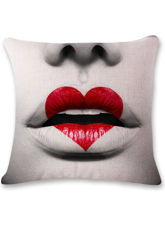 NIBEMINENT Woman's Mouth Cotton Pillowcase For Home Decor Multicolour