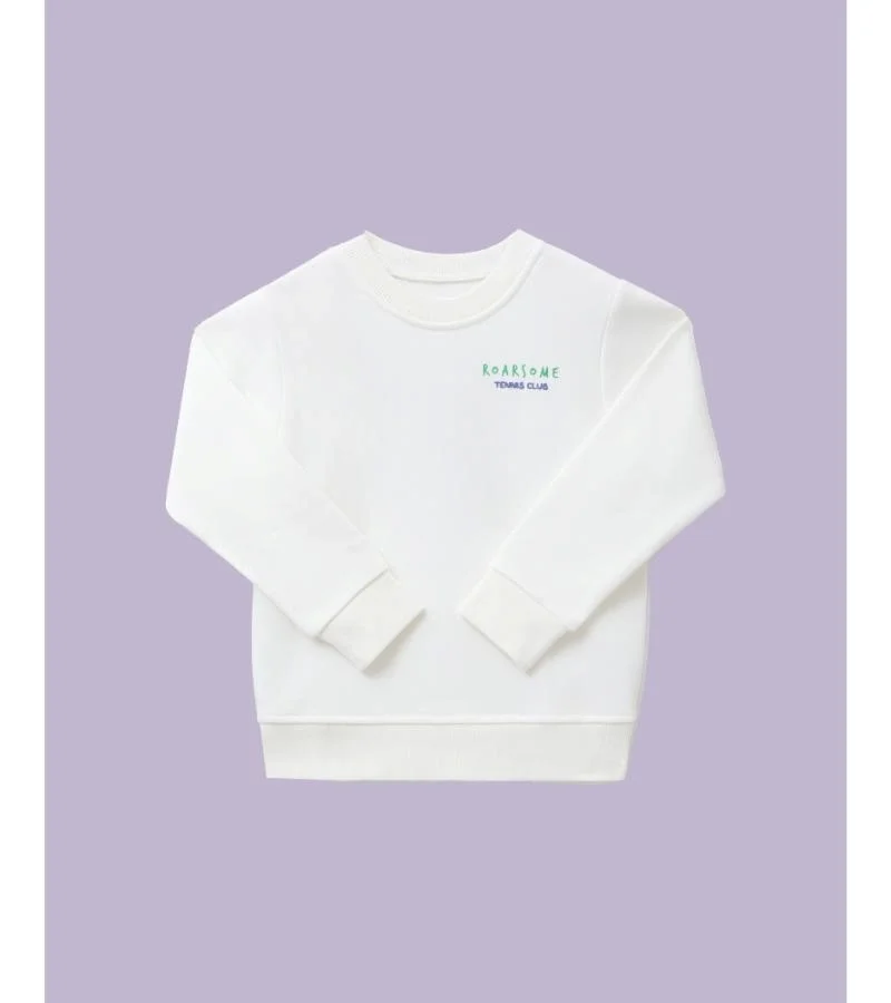 Roarsome Tennis Club Sweatshirt - White